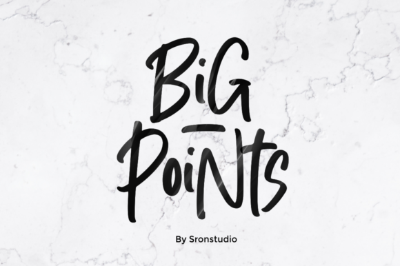 Big Points Font Poster 1