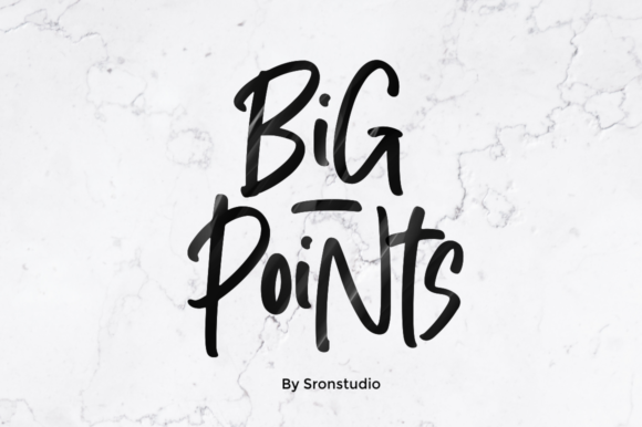 Big Points Font Big Points Font Poster 1