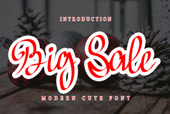 Big Sale Font Poster 1