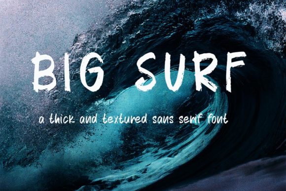 Big Surf Font Poster 1