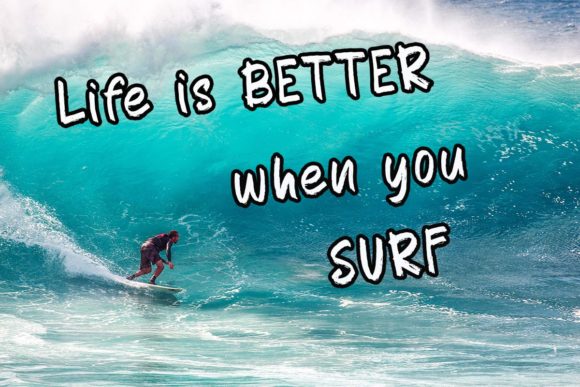 Big Surf Font Poster 3