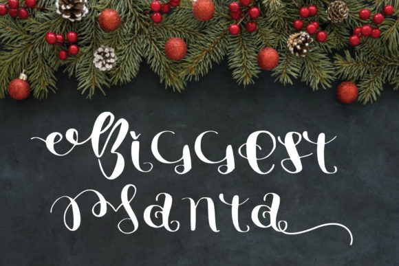 Biggest Santa Font