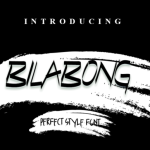 Bilabong Font Poster 1