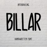 Billar Font Poster 1