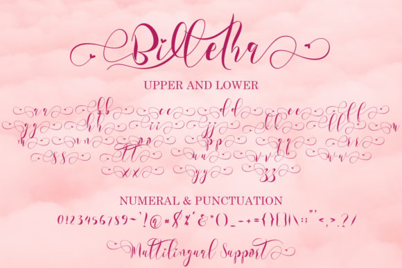 Billetha Font Poster 8