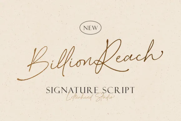 Billion Reach Font Billion Reach Font Poster 1