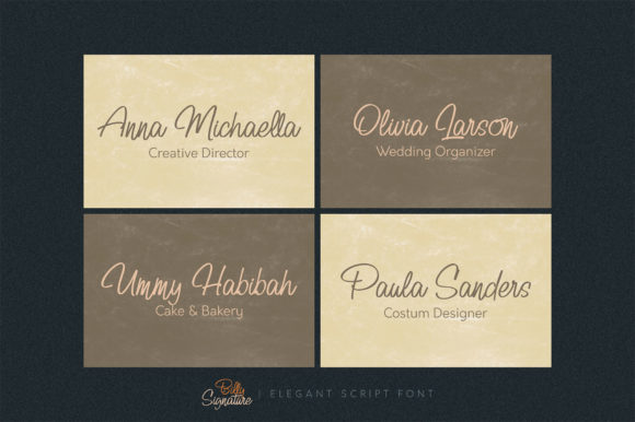 Billy Signature Font Poster 6