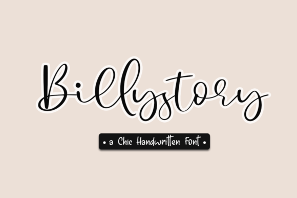 Billystory Font Poster 1