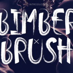 Bimber Brush Font Poster 1