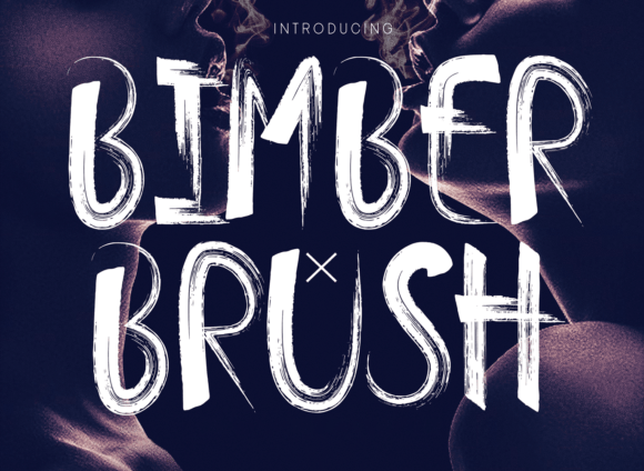 Bimber Brush Font Poster 1