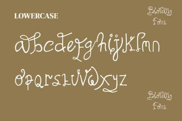 Biolati Font Poster 3