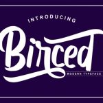 Birced Font Poster 1