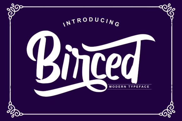 Birced Font Poster 1