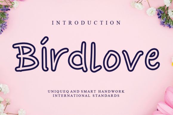 Birdlove Font Poster 1