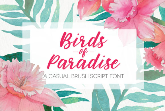 Birds of Paradies Font Poster 1