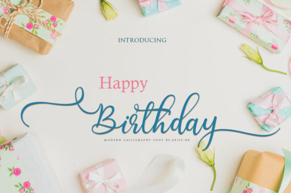 Birthday Font Poster 1