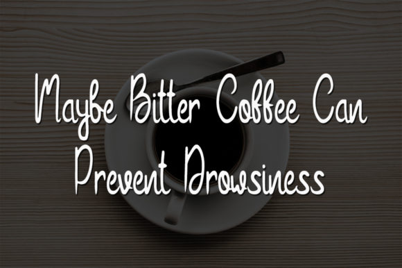 Bitter Coffee Font Poster 2