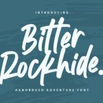 Bitter Rockhide Font Poster 1