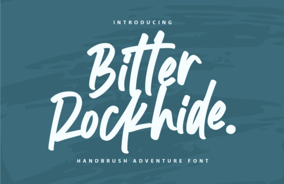 Bitter Rockhide Font Poster 1