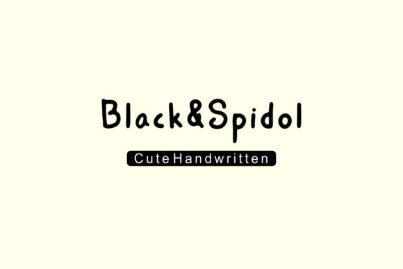 Black&Spidol Font Poster 1