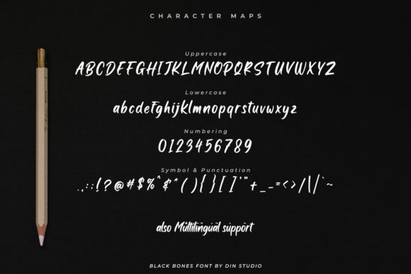 Black Bones Font Poster 6