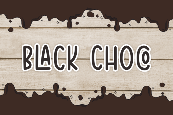 Black Choco Font Poster 2