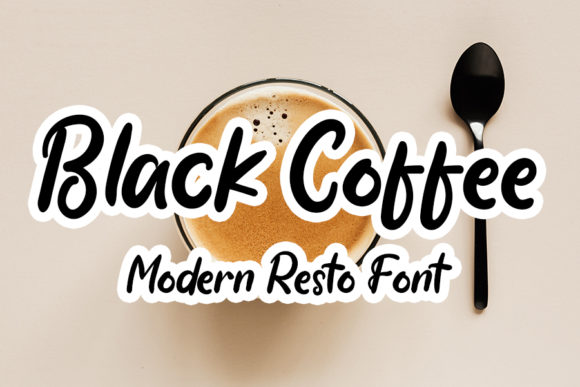 Black Coffee Font Poster 1