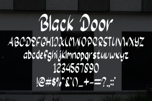 Black Door Font Poster 5