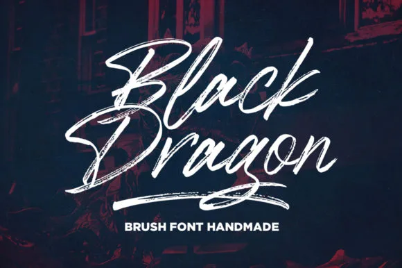 Black Dragon Font Black Dragon Font Poster 1