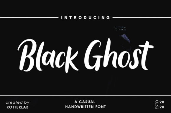Black Ghost Font Poster 1