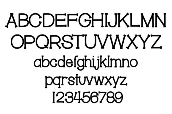 Black Hole Font Poster 2