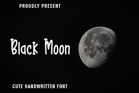 Black Moon Font Poster 1