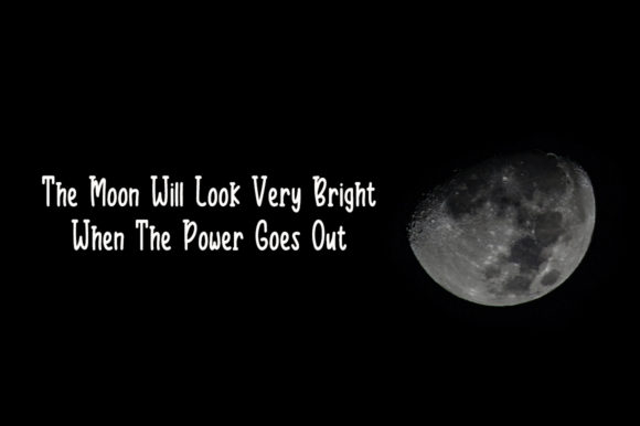 Black Moon Font Poster 2
