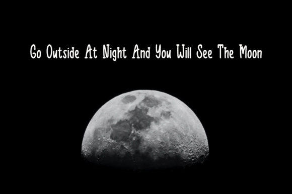 Black Moon Font Poster 4
