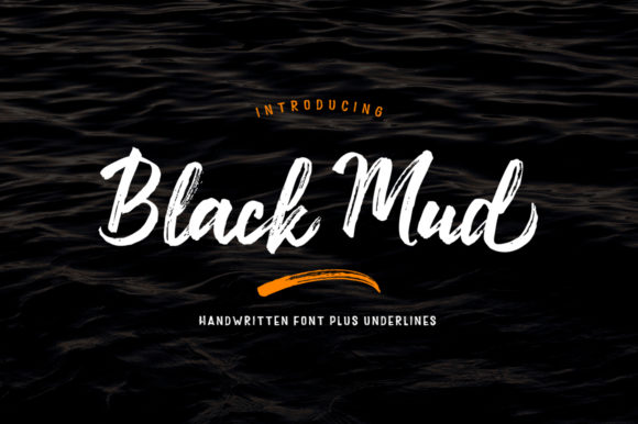 Black Mud Font Poster 1