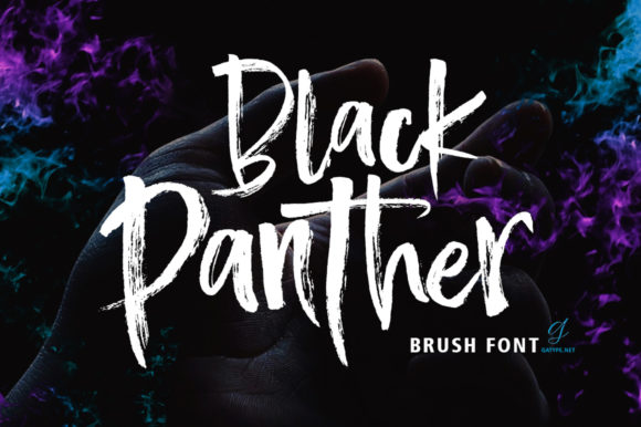 Black Panther Font Poster 1