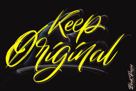 Black Passion Font Poster 2