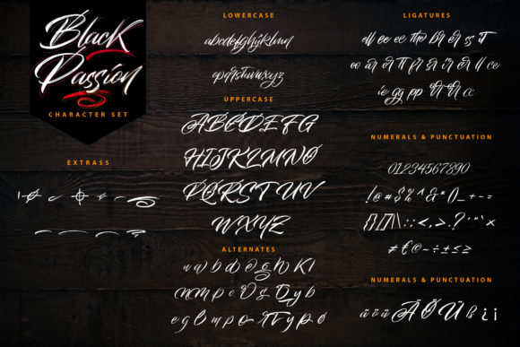 Black Passion Font Poster 7