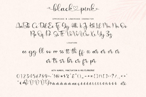 Black Pink Font Poster 10
