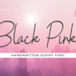 Black Pink Font Poster 1