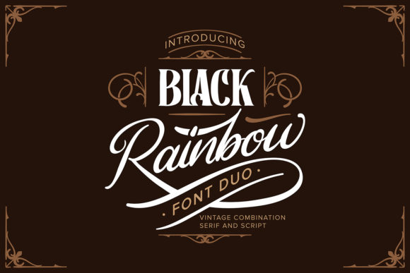 Black Rainbow Font