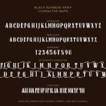 Black Rainbow Font Poster 5