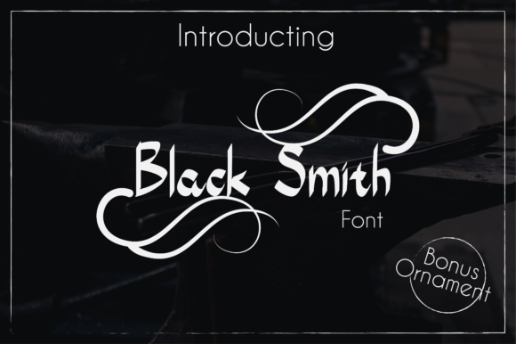 Black Smith Font Poster 1