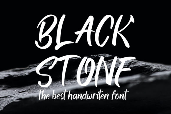 Black Stone Font Poster 1