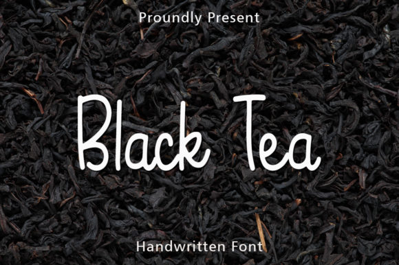 Black Tea Font Poster 1