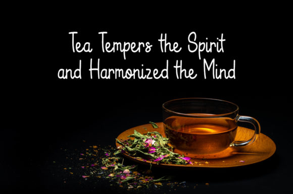 Black Tea Font Poster 2