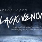 Black Venom Font Poster 1