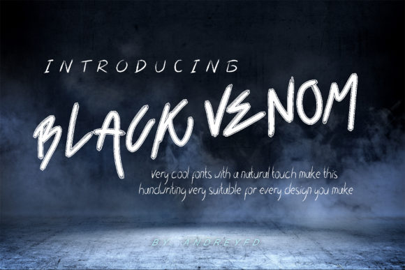 Black Venom Font Poster 1