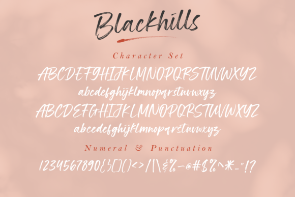 Blackhills Font Poster 15