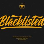 Blacklisted Font Poster 1